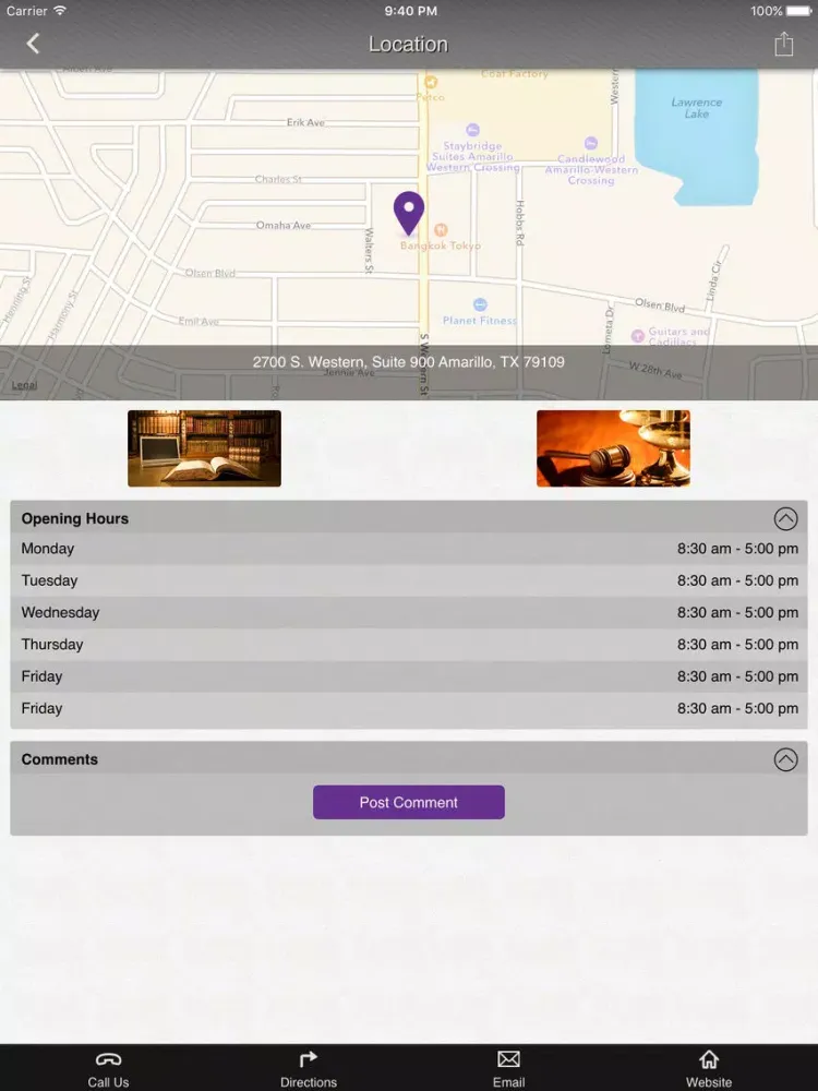 Robinson Law Group iPad  Screenshots