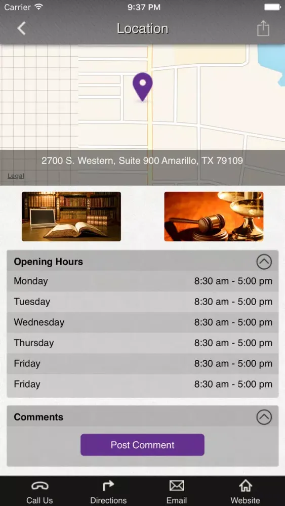 Robinson Law Group Screenshots