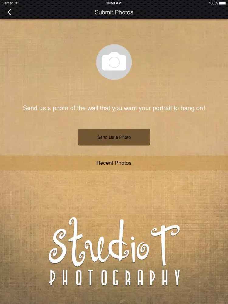Studio T Photography iPad  Screenshots