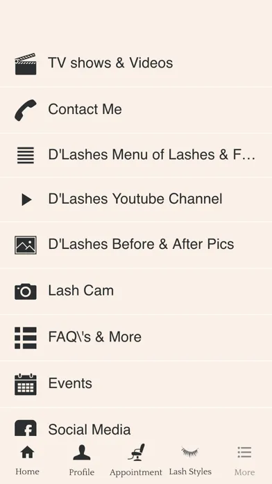 Tangkapan layar DLashes