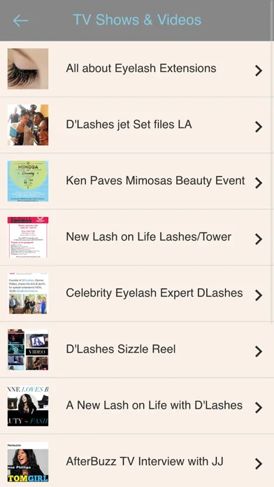 Tangkapan layar DLashes