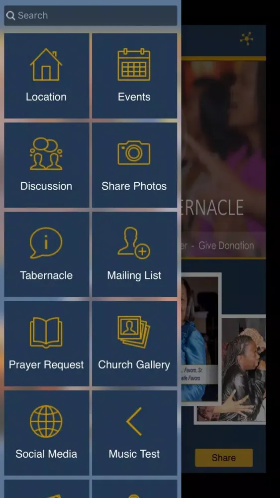 Capturas de tela do Full Gospel Tabernacle