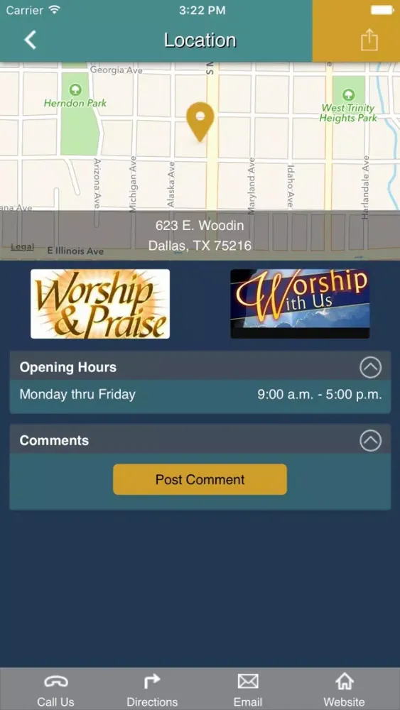 Capturas de tela do Full Gospel Tabernacle