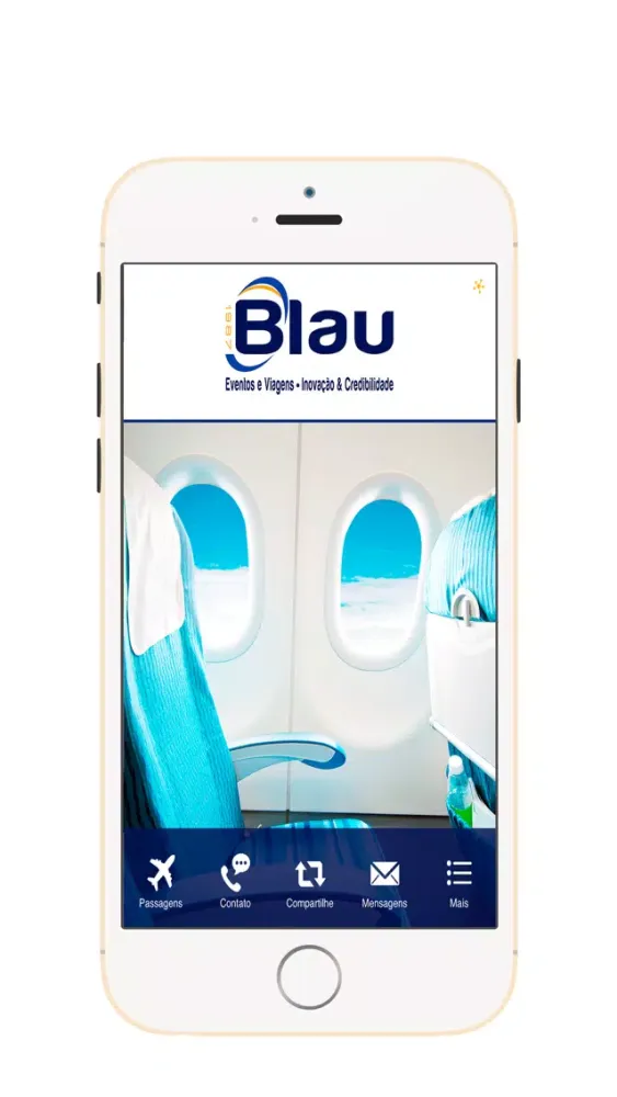 Tangkapan skrin Blau Viagens e Eventos