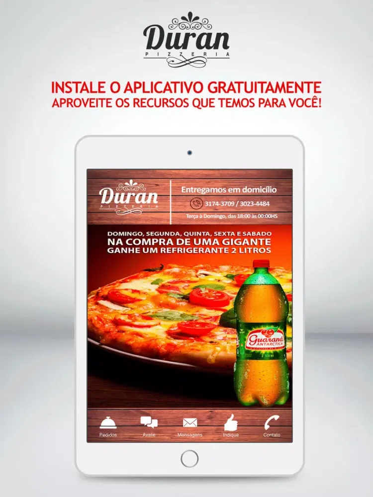 Duran Pizzeria iPad 应用截图