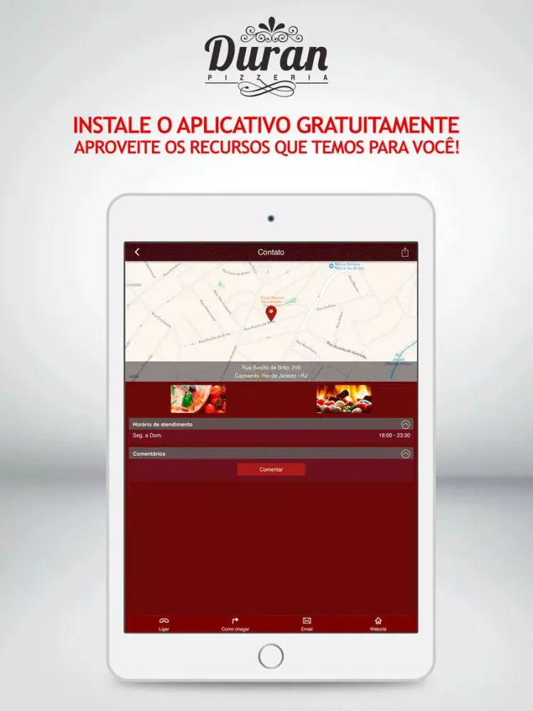 Duran Pizzeria iPad 应用截图