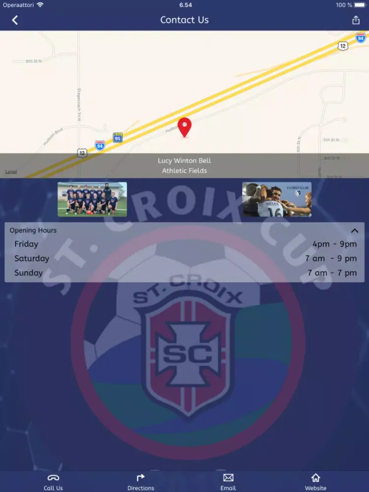 St Croix Soccer iPad  Screenshots