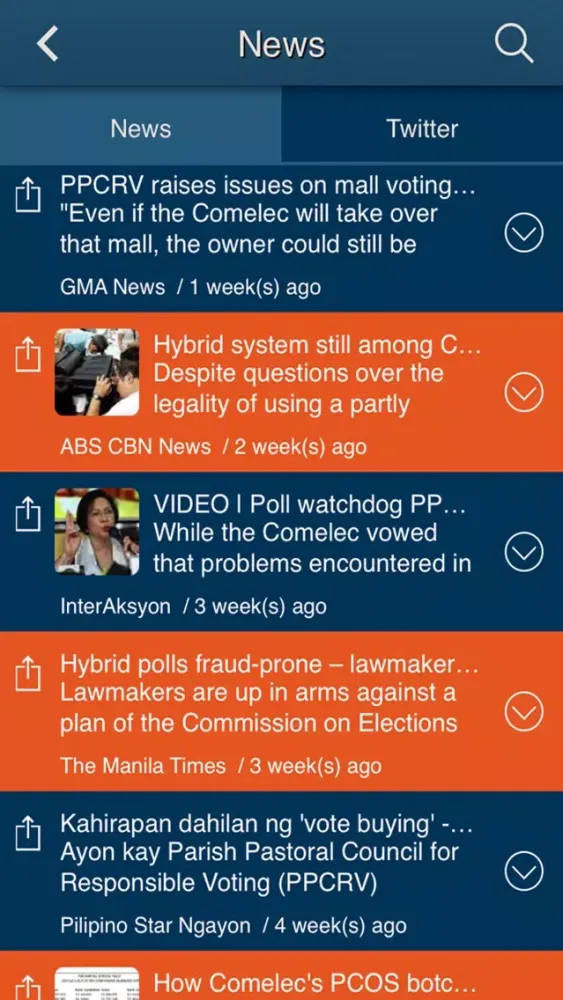Captures d'écran de One Good Vote by PPCRV