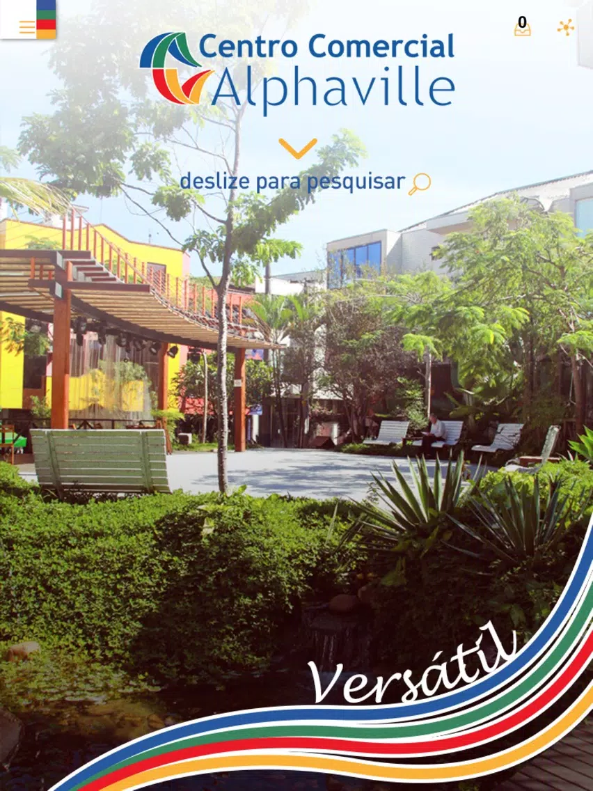 Tangkapan layar Centro Comercial Alphaville iPad 