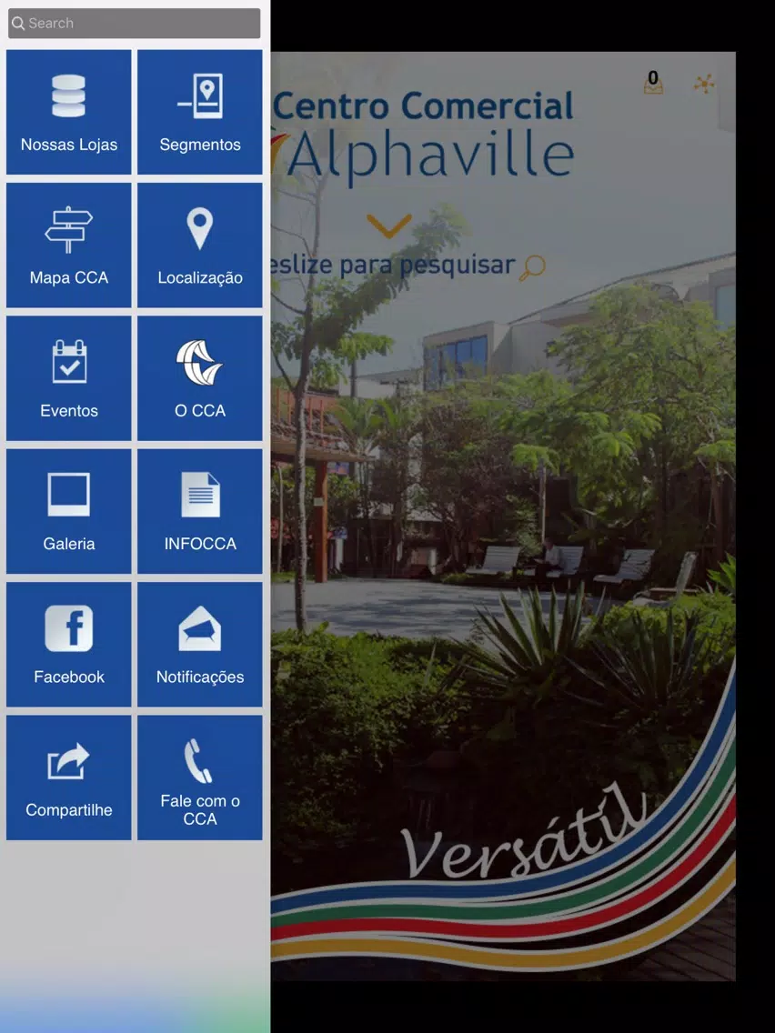 Tangkapan layar Centro Comercial Alphaville iPad 