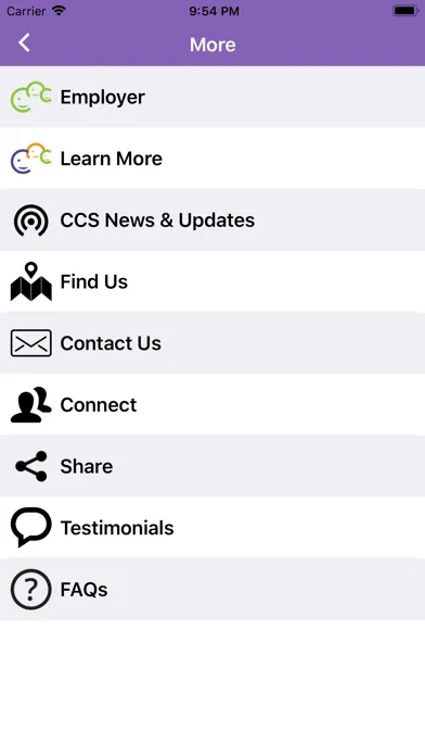 Capturas de pantalla de Corporate CARE Solutions