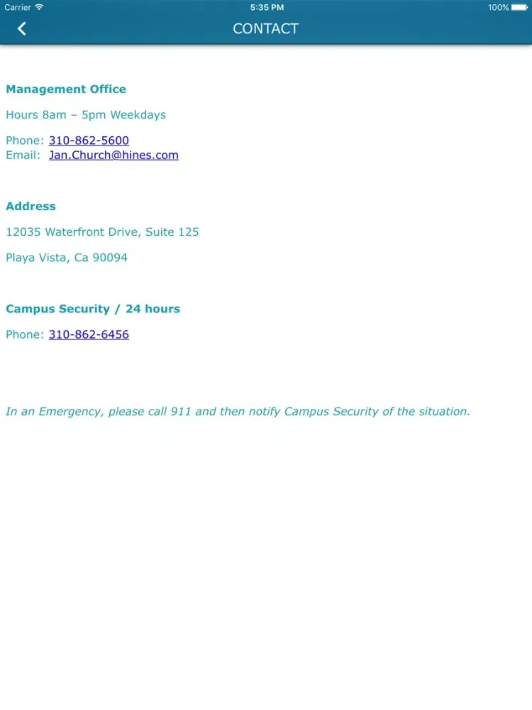 Скриншоты Campus at Playa Vista iPad 