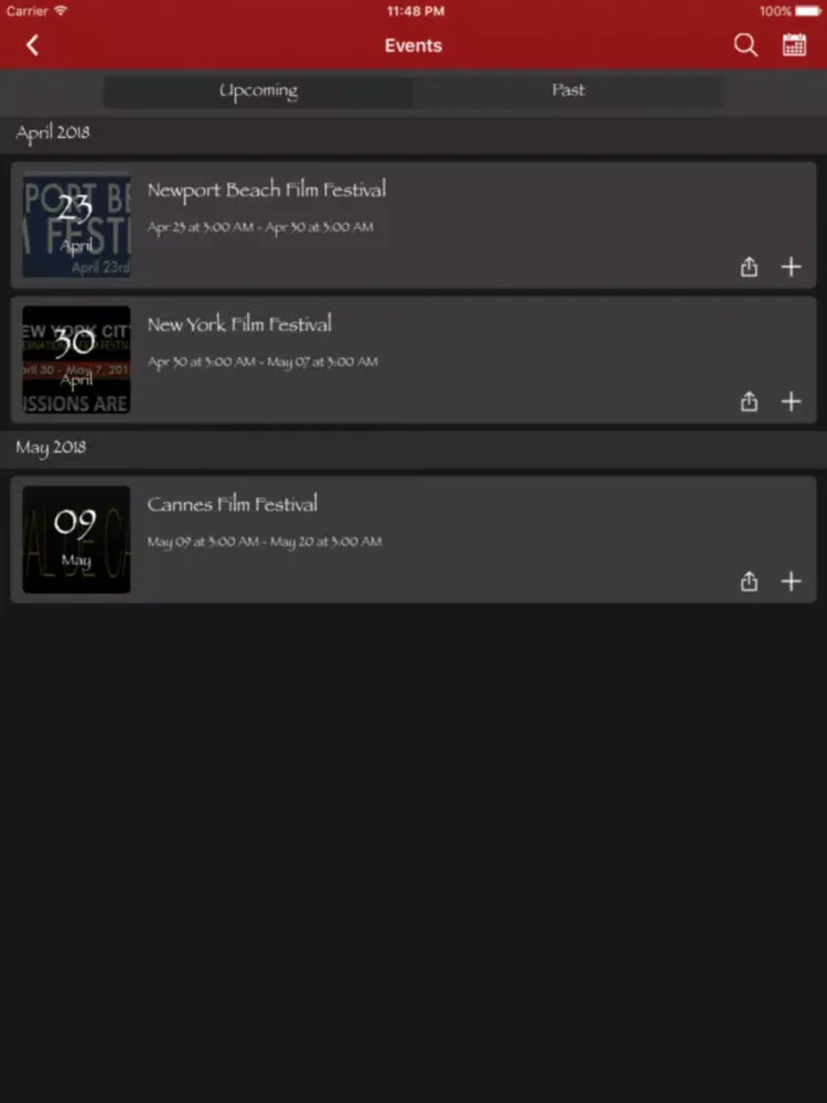Libby Blood Films iPad  Screenshots