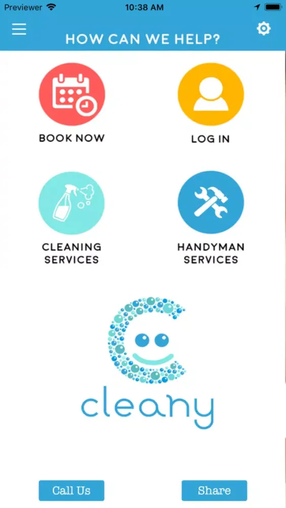 Скриншоты Cleany Mobile App