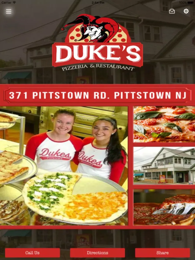 Скриншоты Duke's Pizzeria iPad 