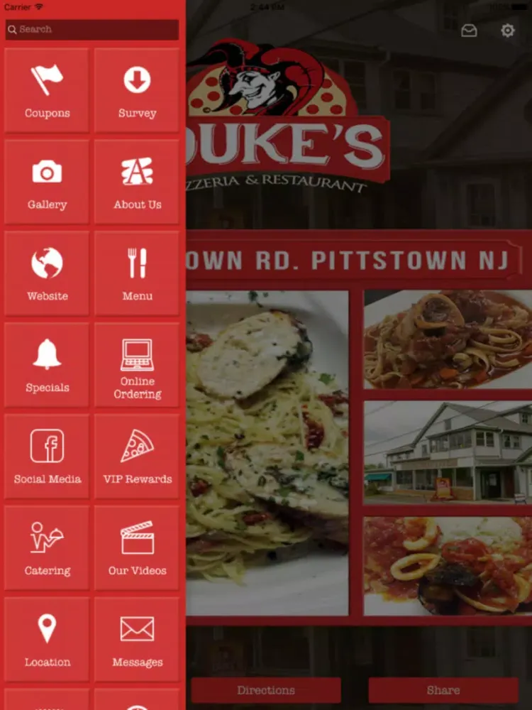 Скриншоты Duke's Pizzeria iPad 