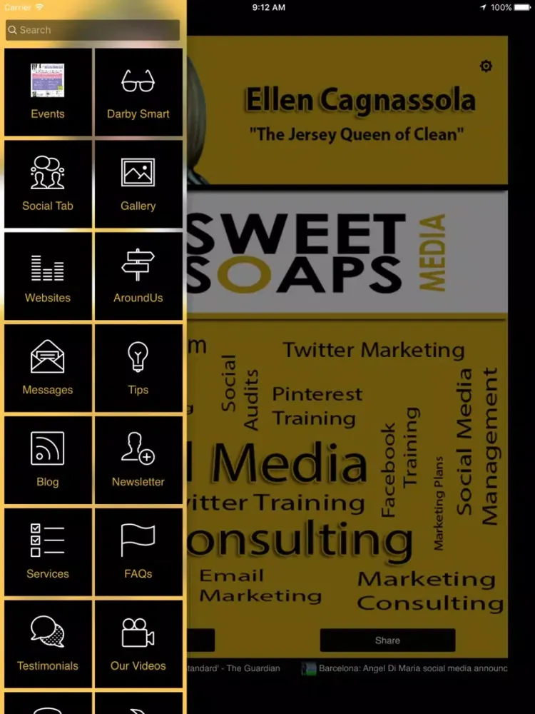 Capturas de tela do Sweet Soaps Media iPad 