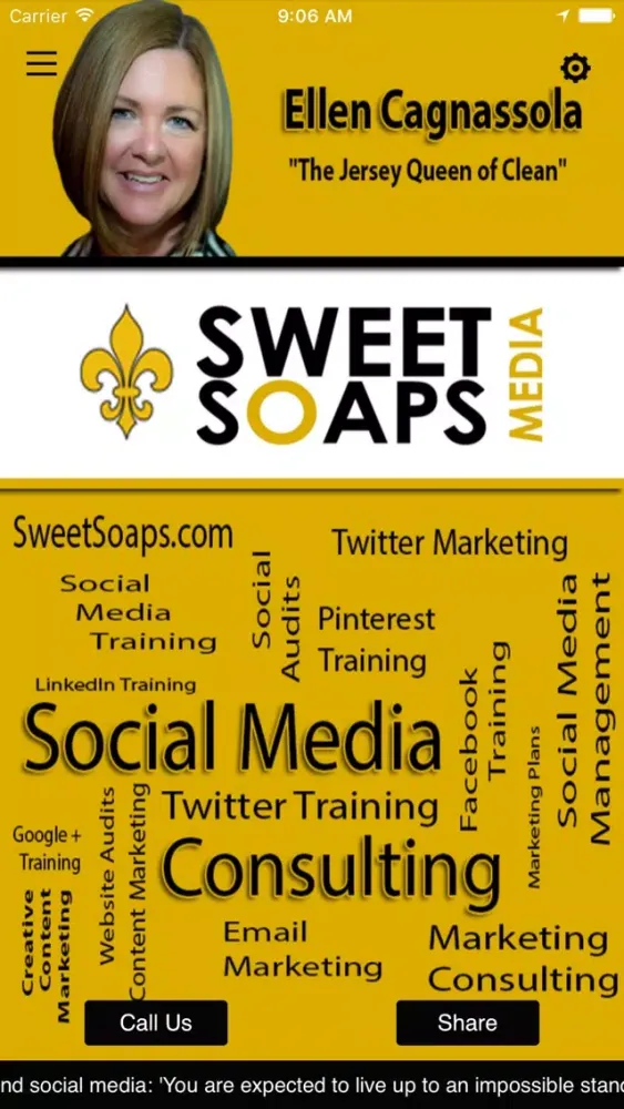 Capturas de tela do Sweet Soaps Media