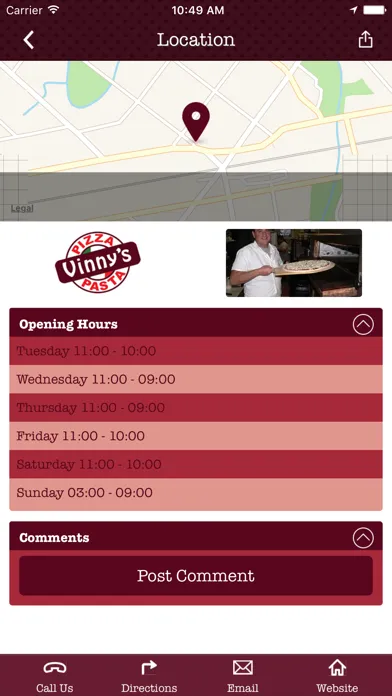 Captures d'écran de Vinny’s Pizza & Pasta