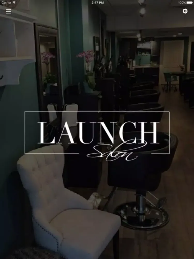Ảnh chụp màn hình của Launch Salon iPad 
