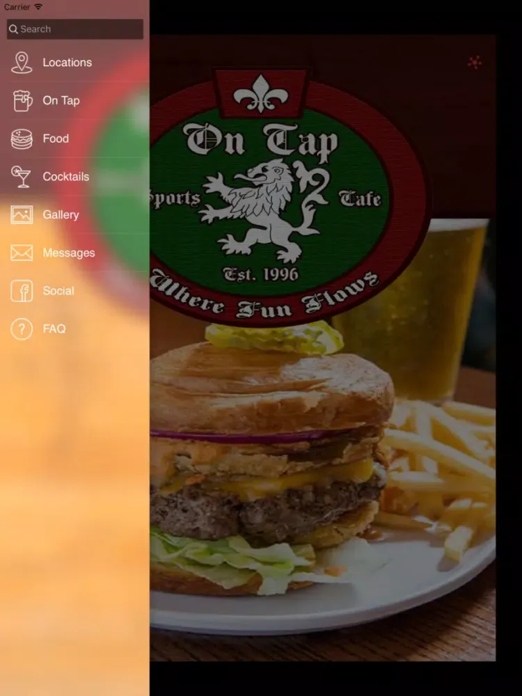 On Tap Sports Cafe iPad  Ekran Görüntüleri