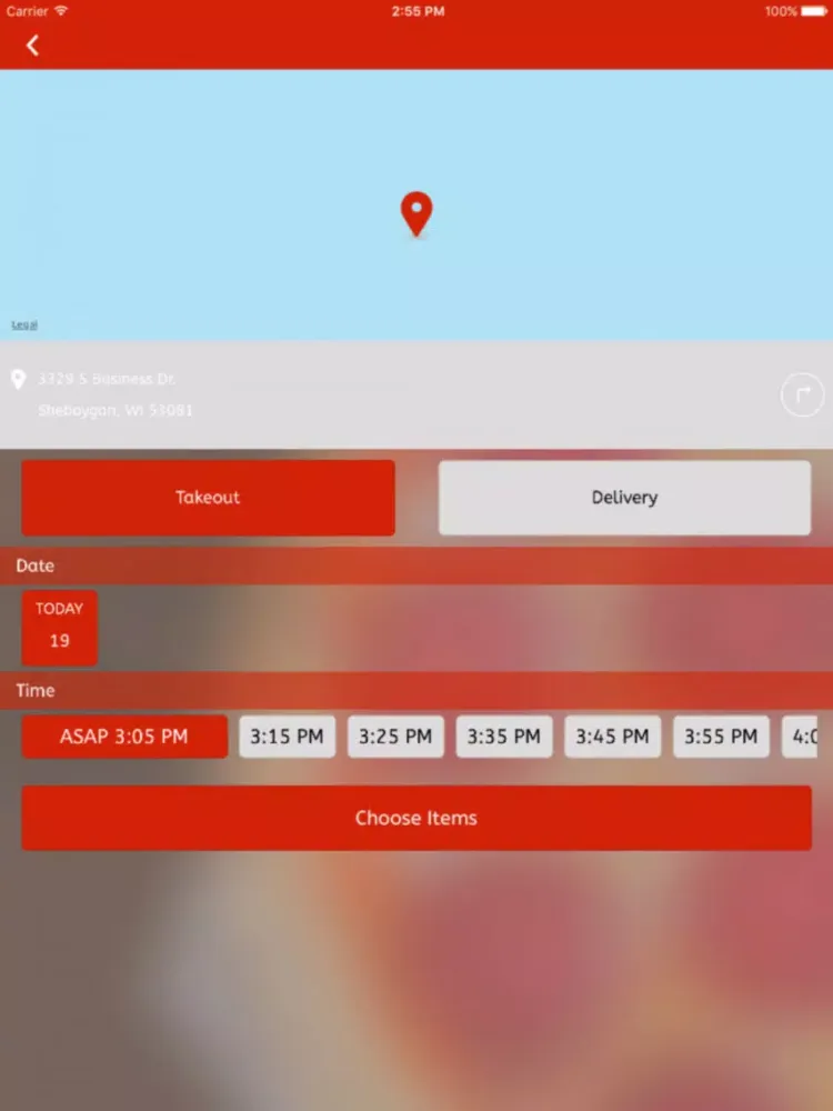Sheboygan's Theo's Pizza iPad  Screenshots