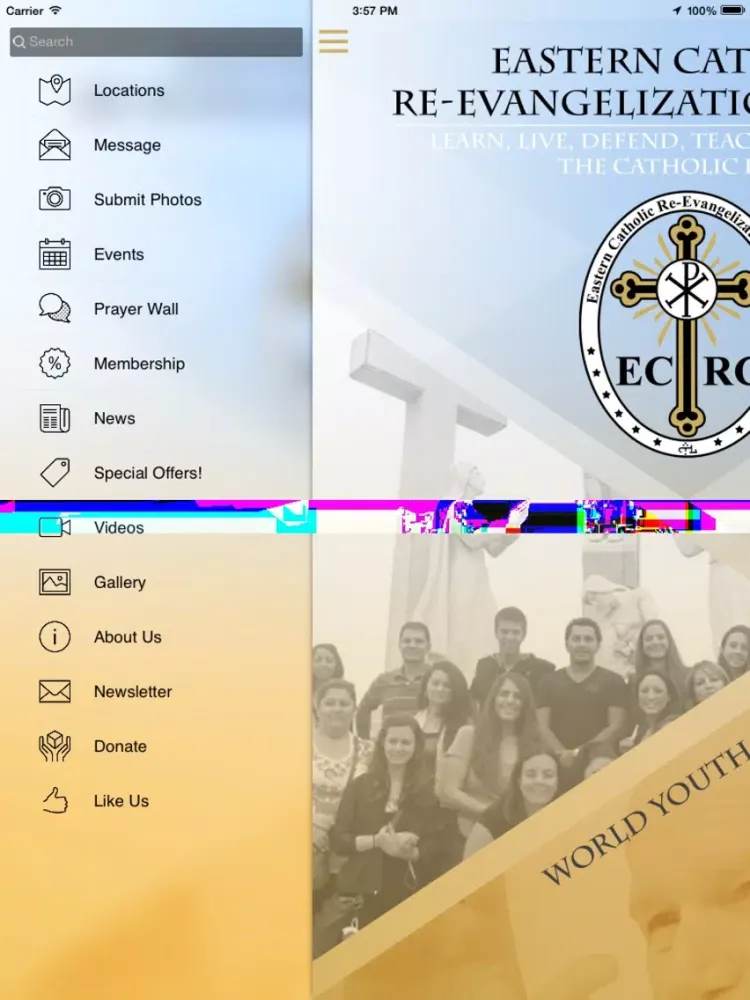 ภาพหน้าจอของ ECRC iPad 