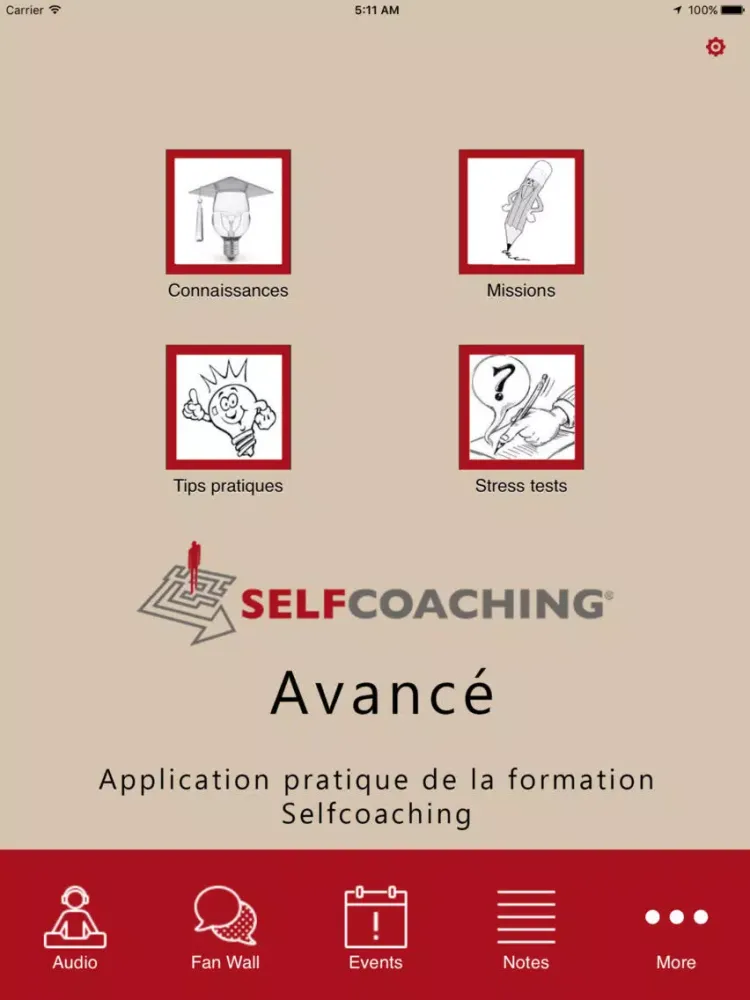 Tangkapan skrin Selfcoaching FR iPad 