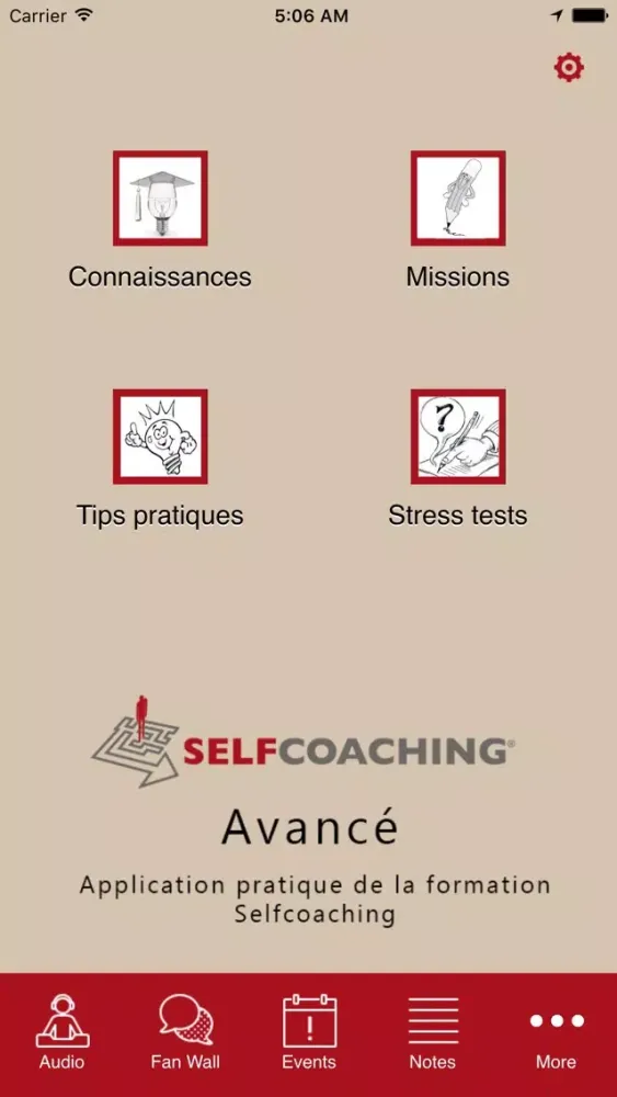 Tangkapan skrin Selfcoaching FR