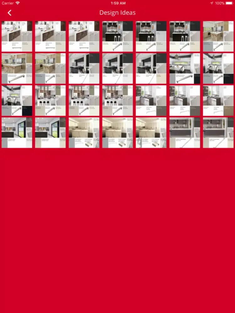 Zrzuty ekranu Dream Doors Kitchens iPad 