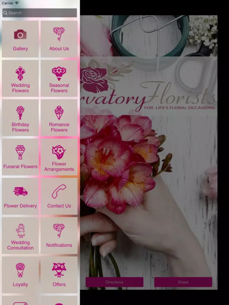 Screenshot di Conservatory Florists iPad 