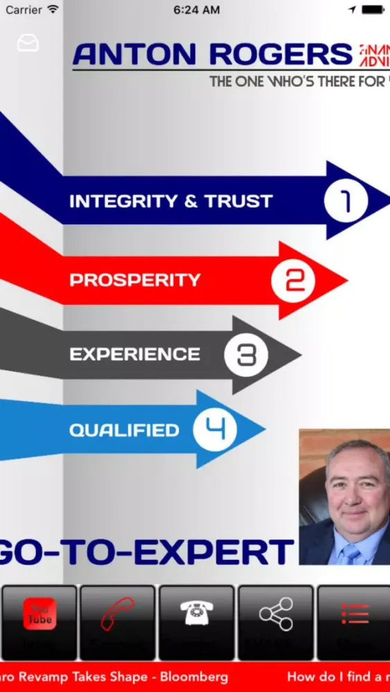 Screenshot di Anton Rogers Financial Advisor