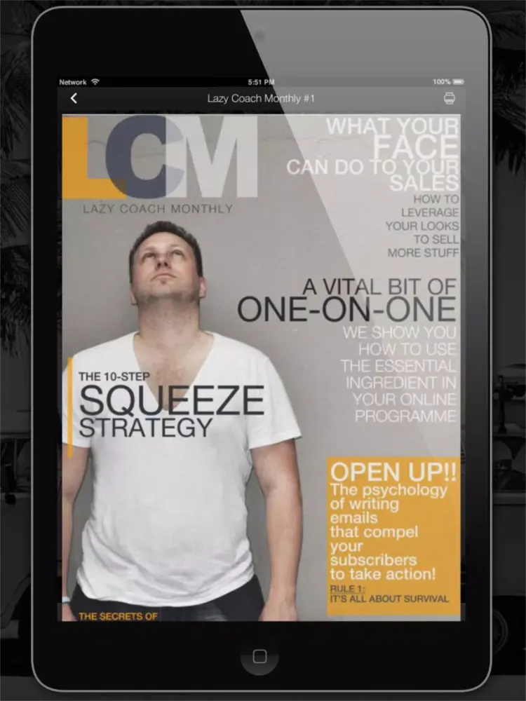 Capturas de pantalla de Lazy Coach iPad 