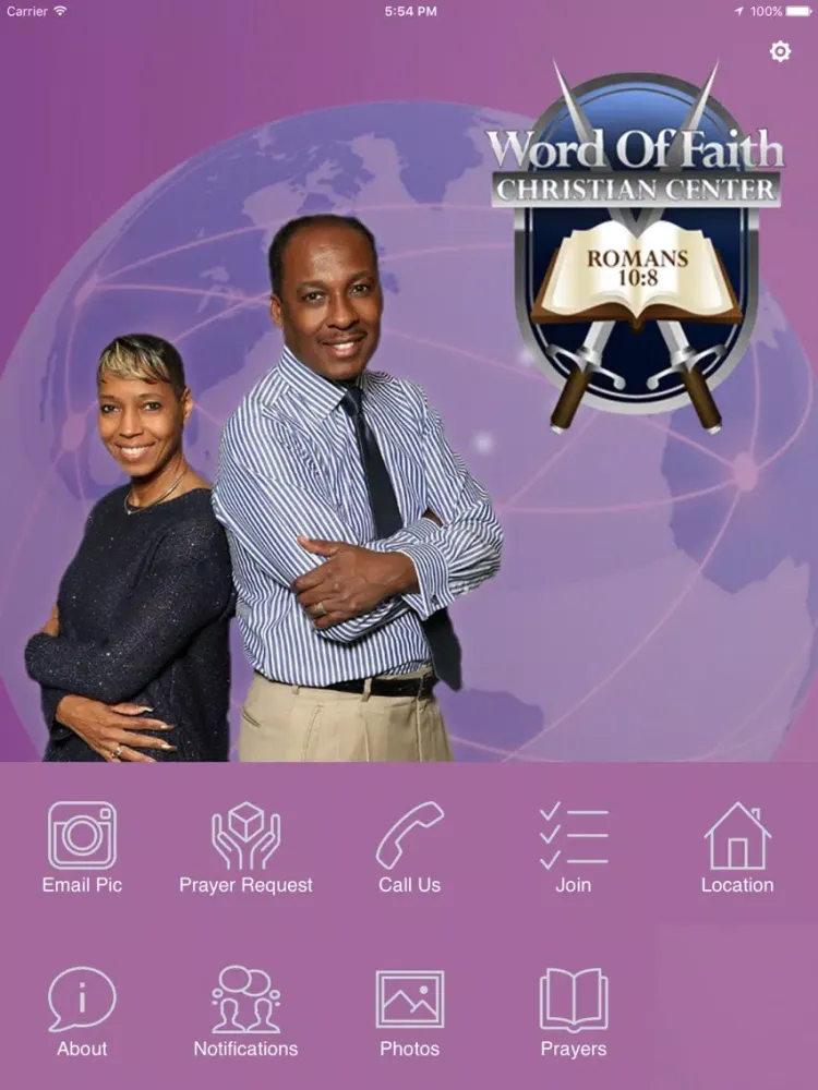 Tangkapan skrin Word of Faith MS iPad 