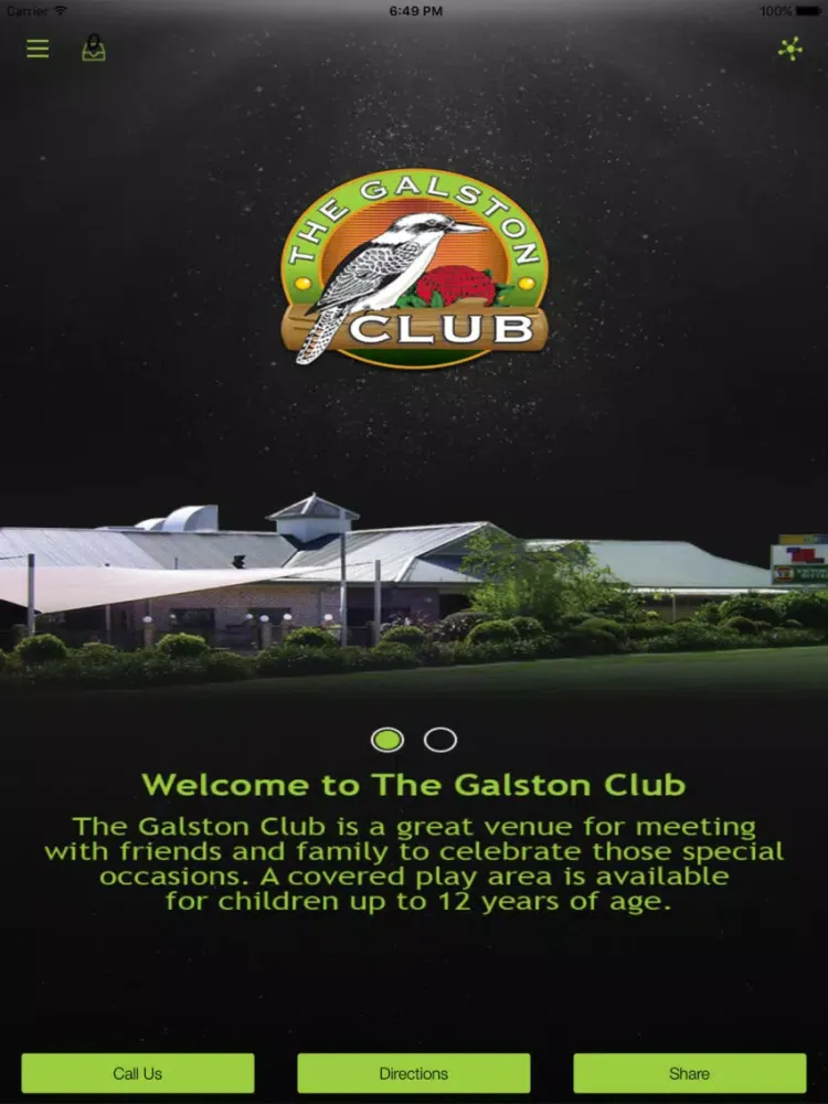 The Galston Club iPad  スクリーンショット