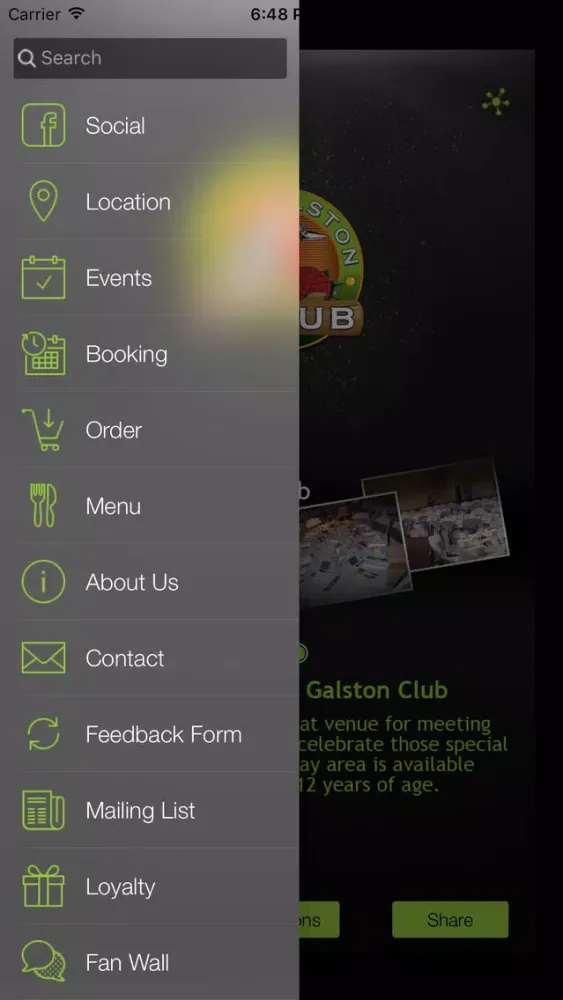 The Galston Club スクリーンショット