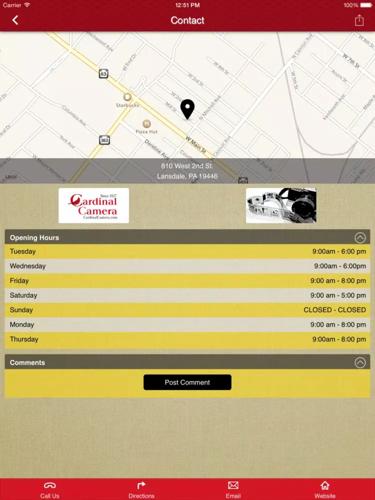Cardinal Camera - Since 1937 iPad  স্ক্রিনশট