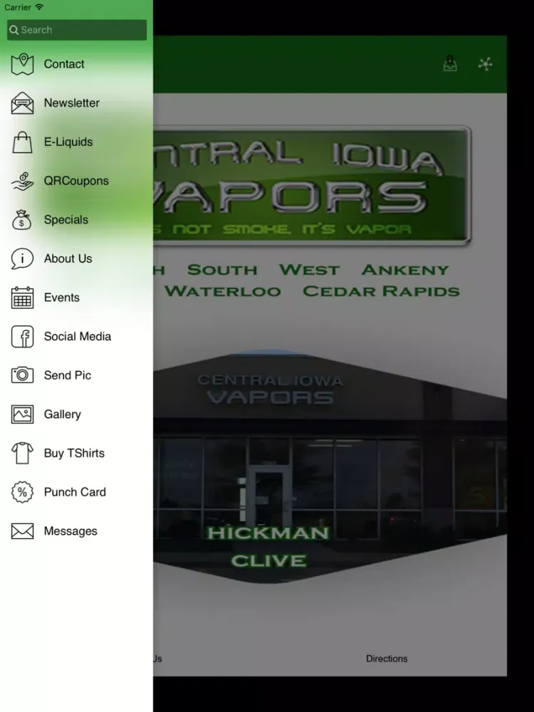 Central Iowa Vapors iPad 應用截圖