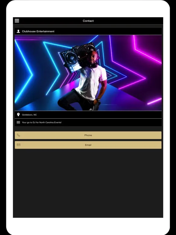 Capturas de pantalla de Clubhouse Entertainment iPad 