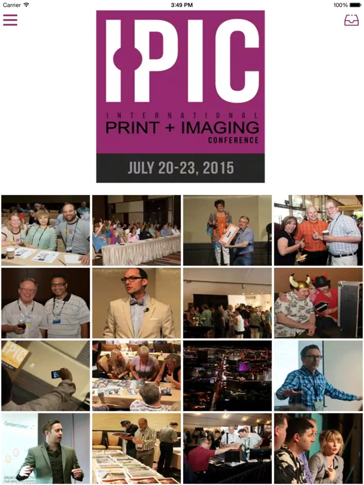 تصاویر International Print + Imaging Conference iPad 