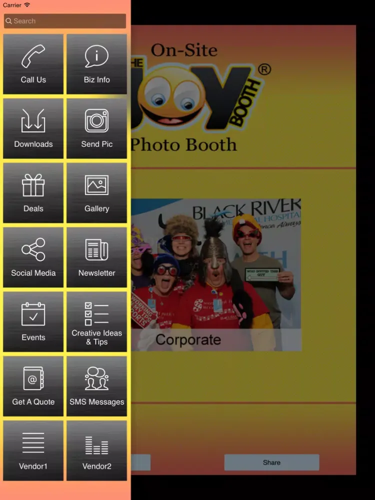 Capturas de pantalla de The Joy Booth Photo Booth Rental iPad 