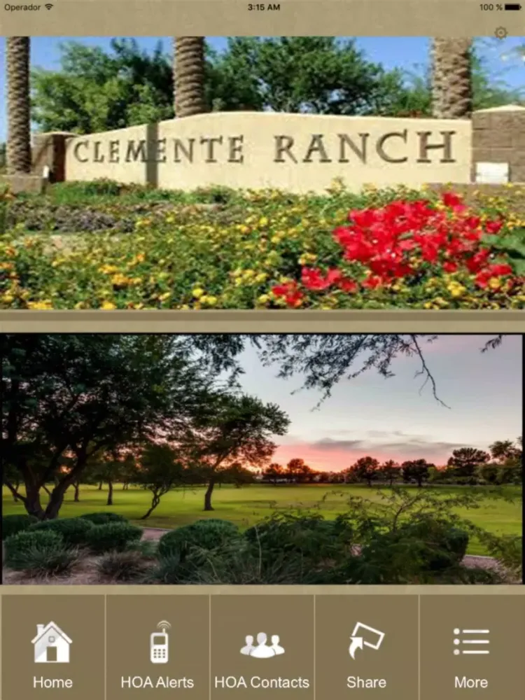 Clemente Ranch HOA iPad  Screenshots