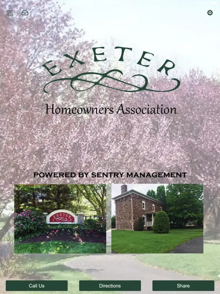 Exeter HOA iPad  Screenshots