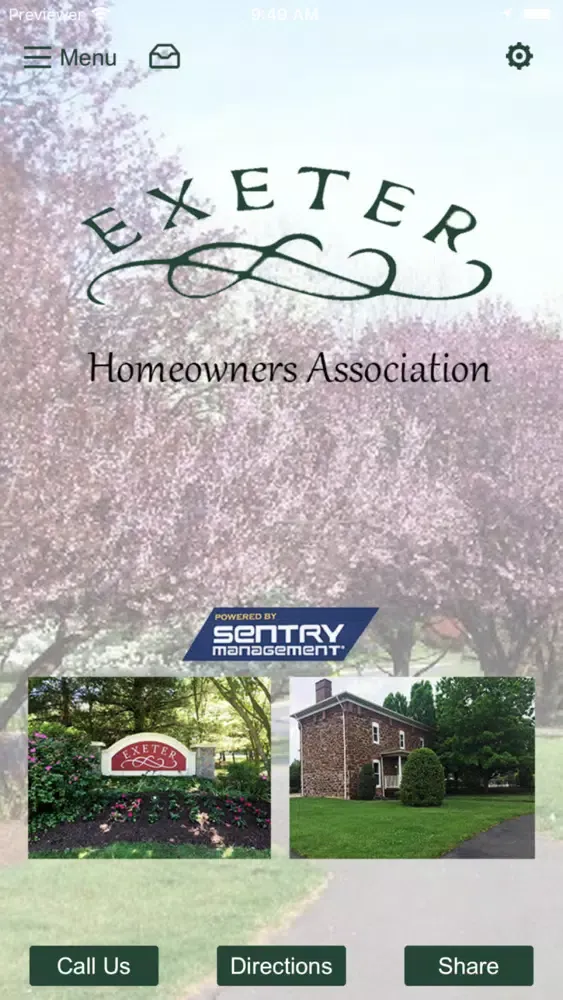 Exeter HOA Screenshots