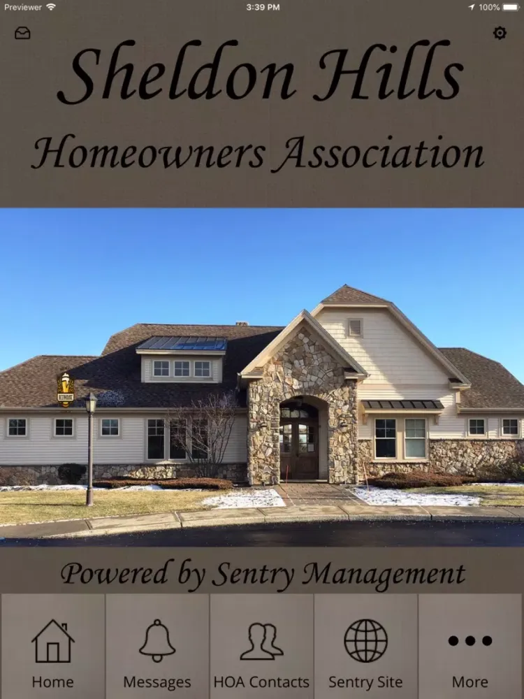 Zrzuty ekranu Sheldon Hills HOA iPad 