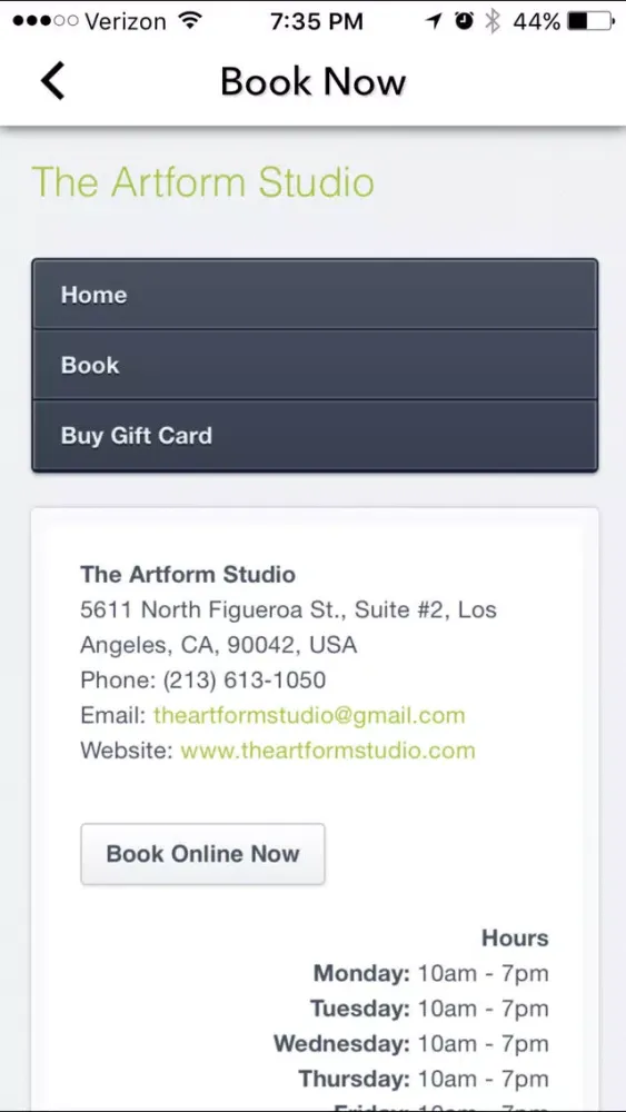 The Artform Studio سکرین شاٹس