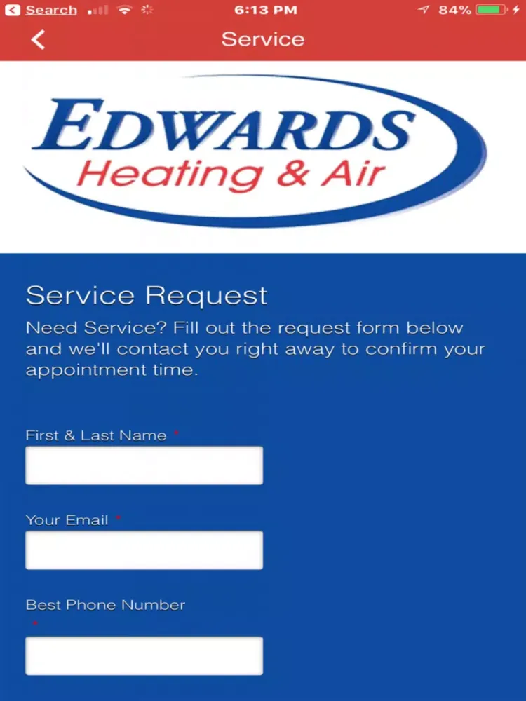 Edwards Heating & Air iPad  স্ক্রিনশট
