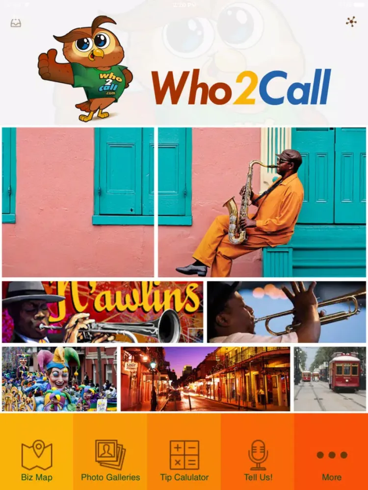 Who2Call in New Orleans iPad  سکرین شاٹس