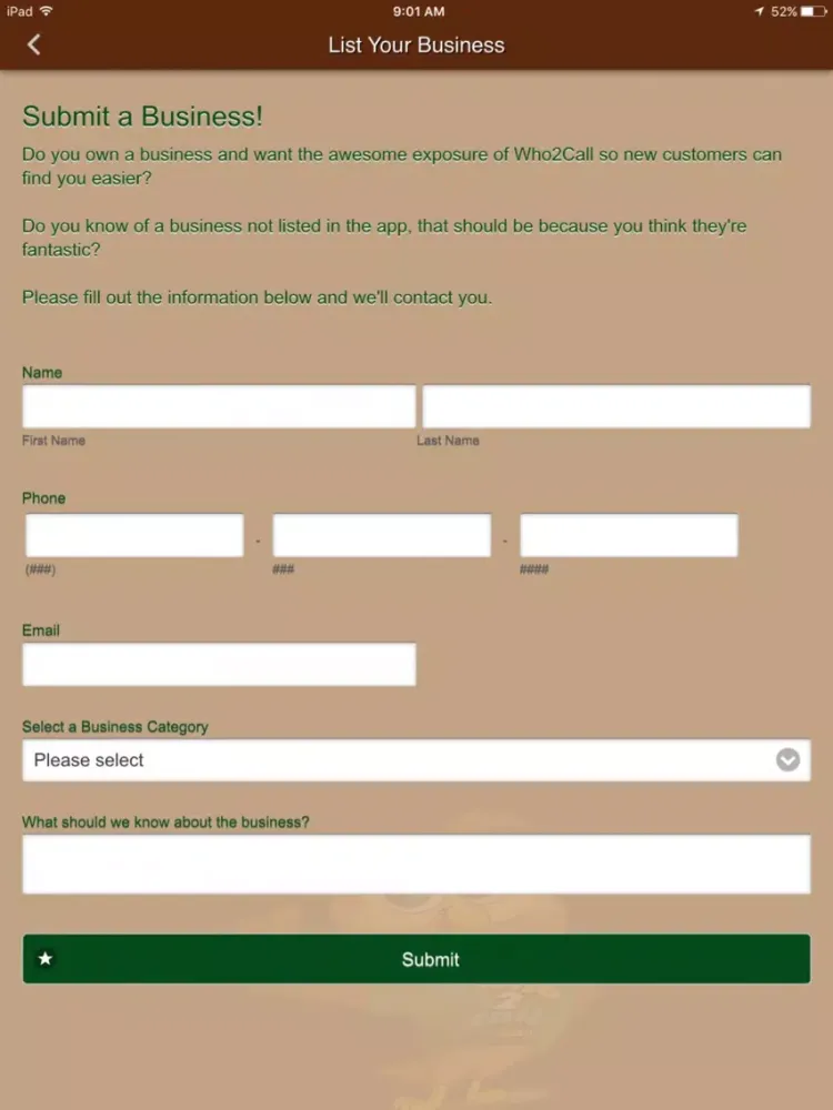 Who2Call in New Orleans iPad  سکرین شاٹس