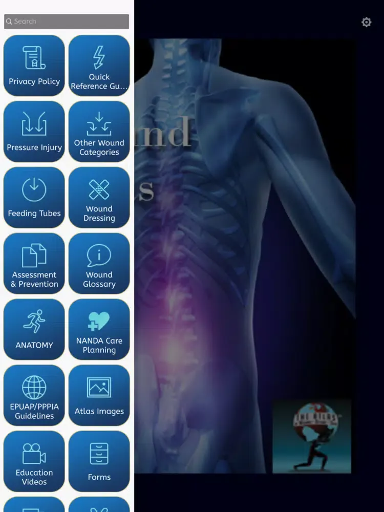 Ảnh chụp màn hình của The Wound Atlas Pro iPad 